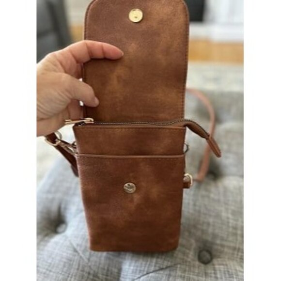 New Vegan Leather Small Crossbody Bags for Women Designer Cell Phone Bag - Picture 2 of 2